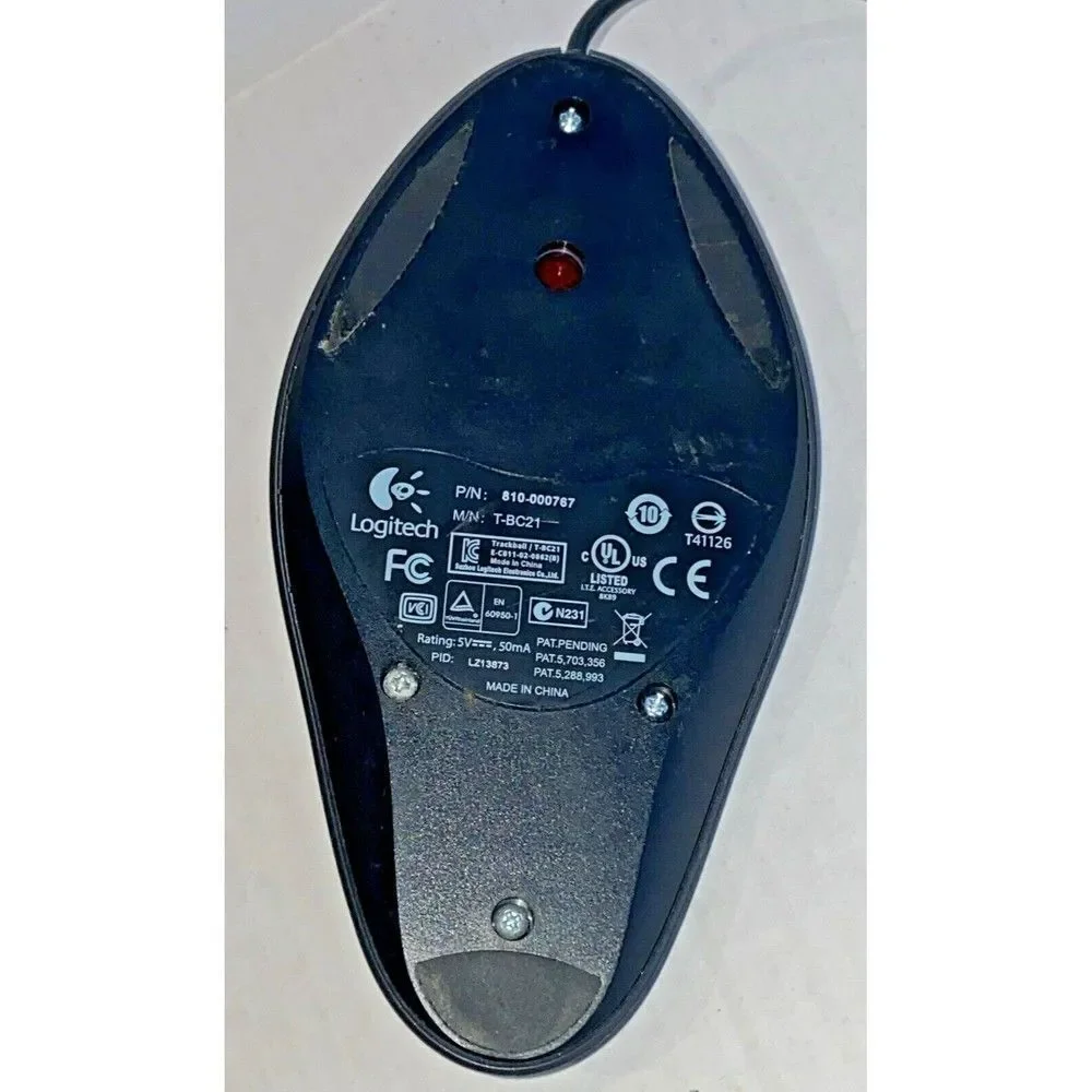 Logitech Trackman Marble Mouse USB T-BC21 (804377-0000) - TESTED WIRED Gamers
